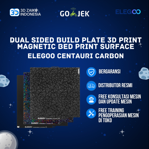 Original ELEGOO Centauri Carbon Dual Sided Build Plate 3D Print Magnetic Bed Print Surface
